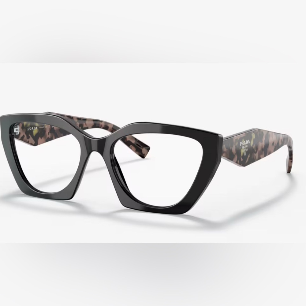 Prada Women's Glasses in Black and Brown Pattern - Picture 6 of 8